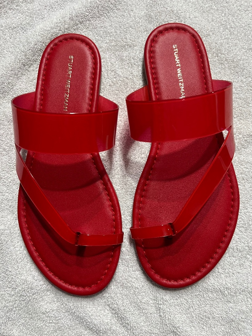 Stuart Weitzman Remy Toe Strap Sandal - Poppy
